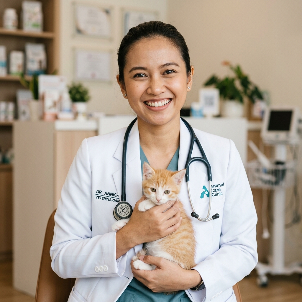 Drh. Annisa Rahma, dokter spesialis kucing dan penyakit dalam di PawCare
